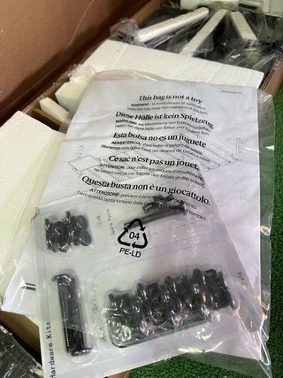 Marco de Cama Metálico VASAGLE 90 x 190 cm