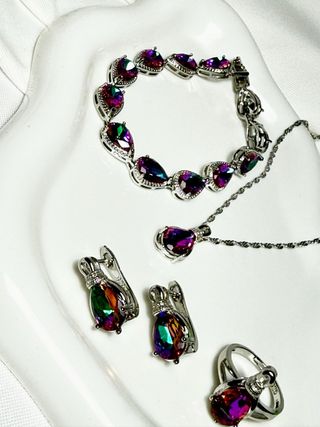 Conjunto de Joyas Multicolor