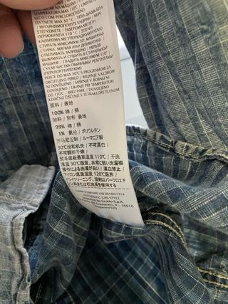 Camicia Gas uomo denim effetto used