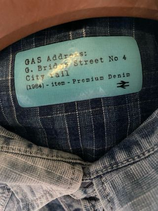 Camicia Gas uomo denim effetto used