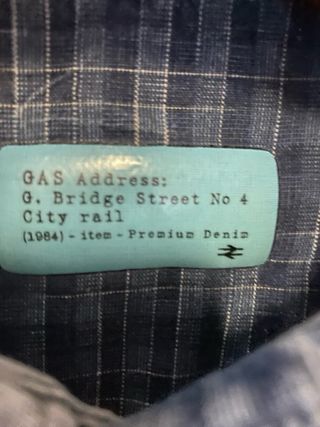 Camicia Gas uomo denim effetto used