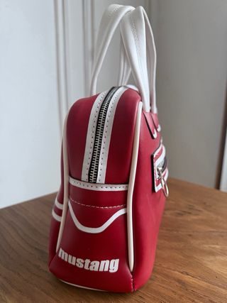 Bolso Mustang Retro Rojo y Blanco