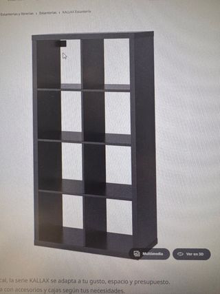 Estantería Kallax Ikea Negra