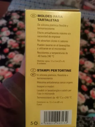 Moldes silicona tartaletas de fruta postres