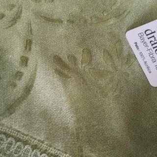 Falda mesa Manterol verde 80 cm, nuevas.