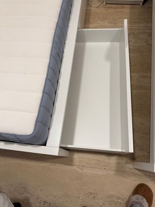 2 Estructuras Cama Blancas + Colchones