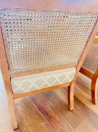 2 Butacas Becara Madera y Rattan