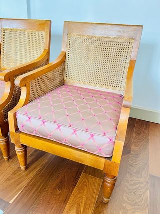 2 Butacas Becara Madera y Rattan