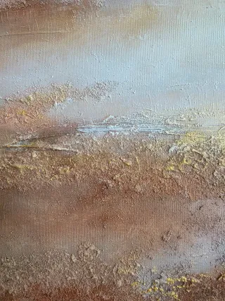 Cuadro abstracto pintado a mano