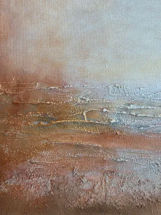 Cuadro abstracto pintado a mano