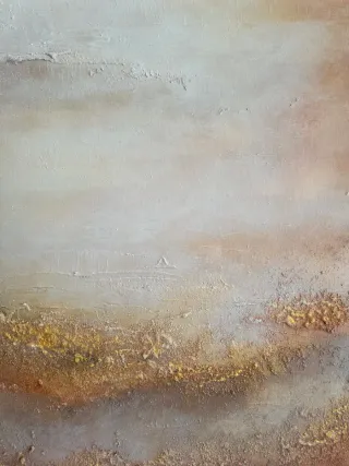 Cuadro abstracto pintado a mano