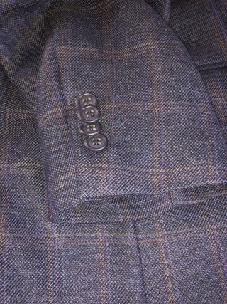 Americana Emidio Tucci cuadros azul/marrón Talla M