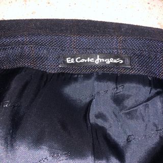 Americana Emidio Tucci cuadros azul/marrón Talla M