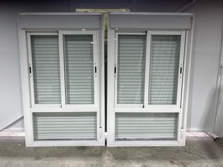 Ventana aluminio corredera con persiana
