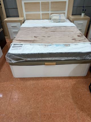 OFERTA CANAPÉ ABATIBLE Madera y Tela