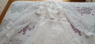 Vestido Novia Años 70 Blanco