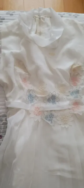 Vestido Novia Años 70 Blanco