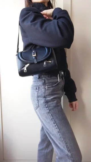 Borsa a spalla nera y2k