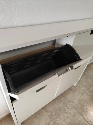 Zapatero blanco 4 compartimentos