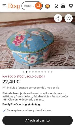 Cajitas porcelana Takahashi japonesa