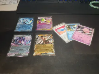 4 cartas ex + bulk