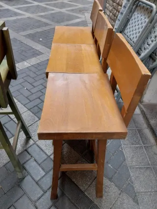 Taburetes de madera maciza