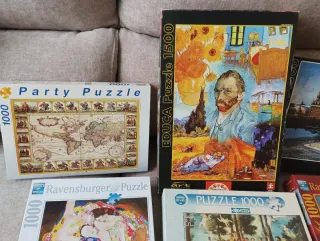 Lote 6 Puzzles 1000 y 1500 piezas