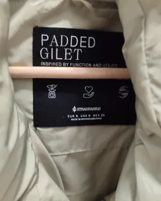 Chaleco acolchado verde talla S