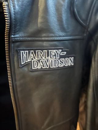 Chaqueta Harley-Davidson Negra y Beige