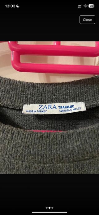 Jersey Zara gris