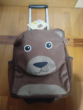 Trolley a forma di orso marrone