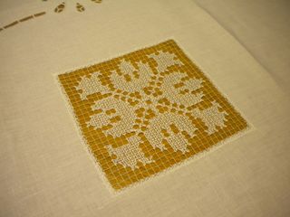 Tovaglietta in lino bianco 76x76 cm