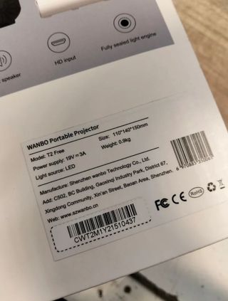 Wanbo T2 Free Proyector Portátil ANSI 48