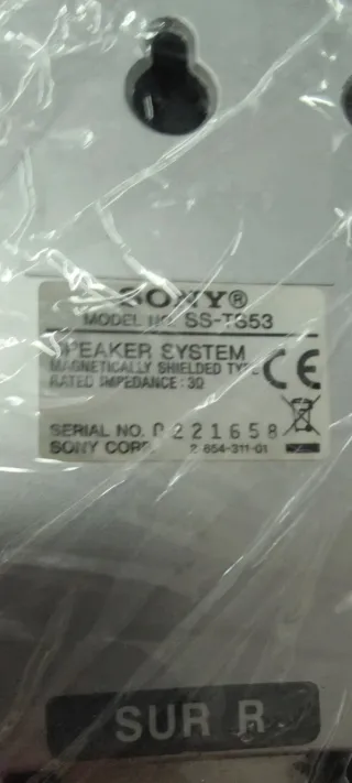 Altavoces Home Cinema Negro/Plata