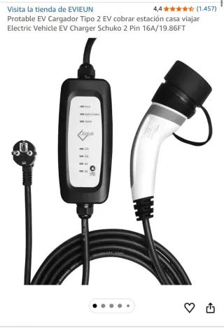 Cargador eléctrico coche