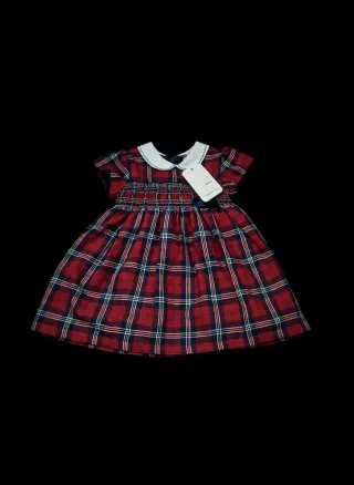 Vestido Dr. Kid 24 meses xadrez vermelho