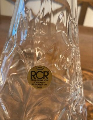 Set Decanter e 5 Bicchierini Cristallo RCR