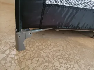 Parque/ cuna de viaje bebé azul marino y gris