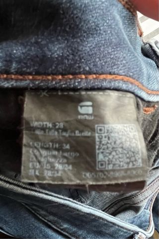 Pantalón G-Star 3301 Slim Azul Talla M