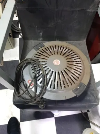 Brasero elettrico in metallo e plastica