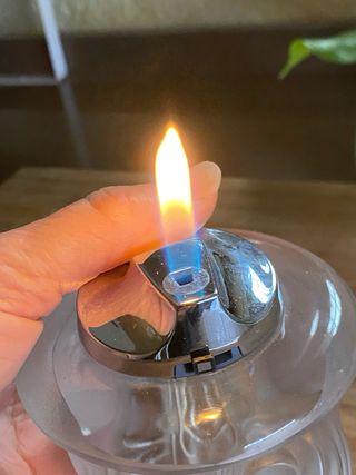 Lalique posacenere e accendino testa di leone