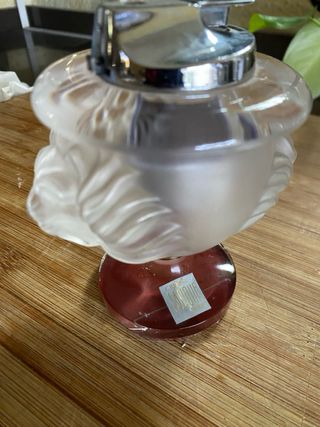 Lalique posacenere e accendino testa di leone