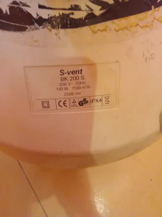 Extractor de aire poco uso