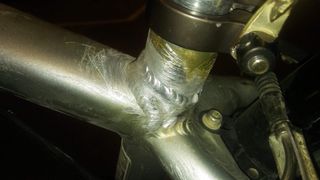 Soldadura para bicicleta aluminio inox