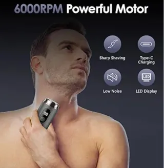 Mini Rasoio Elettrico Portatile USB-C Impermeabile