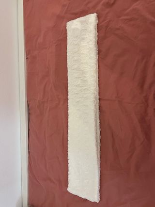 Bufanda cuello de pelo en blanco