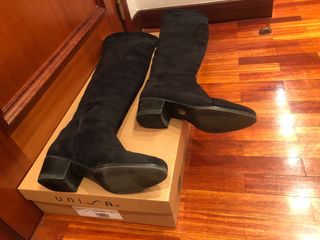 Botas altas piel negras talla 39 hechas en España