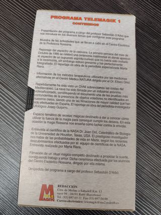 VHS Tele-Magik Misterio Sebastián D'Arbó