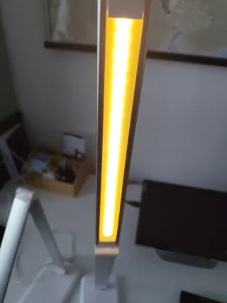 2x Lámpara de escritorio LED blanca