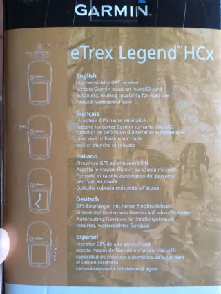 GPS Garmin eTrex Legend HCx